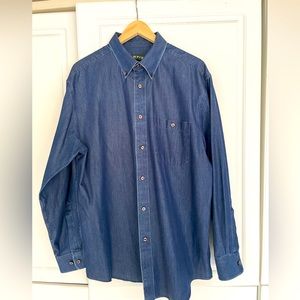 Orvis Chambray Men’s Shirt Large - image 1